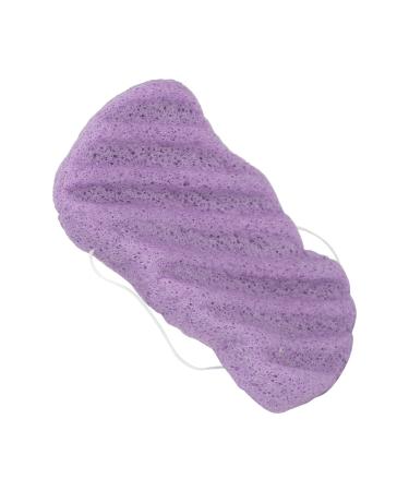Verdant Touch Facial Sponge Plant Fiber Facial Sponge Reusable Face Cleansing Exfoliating Puff Washable Bath Sponge Portable Purple