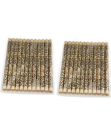 Beavorty 2pcs set 12pcs Brush Pens A & Eyeliner Pencil Leopard Makeup Eyebrow of Black Shell Double-ended - Buy Online on GoSupps.com