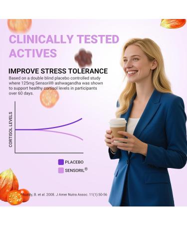 Ultraglee Organic Ashwagandha Gummies with Vitamin D3 - Stress Relief & Immune Support Vegan Non-GMO Gluten Free Mixed Berry Flavor (60 Count) - Buy Online on GoSupps.com