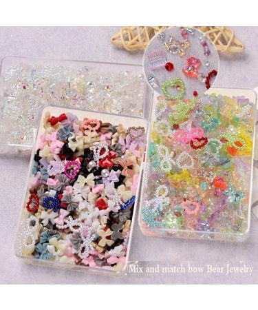 Manicure Rhinestones Cartoon Kawaii Accessories Butterfly-shape 3D Special Design Bear Nail Decoration(03) - Buy Online on GoSupps.com