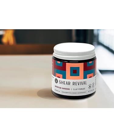 American Gardens Styling Clay 4oz by Shear Revival | Vegan Hair Clay - Buy Online on GoSupps.com