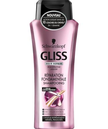 Schwarzkopf - Gliss - Fundamental Repair Shampoo - 250 ml bottle - Pack of 3 - Buy Online on GoSupps.com