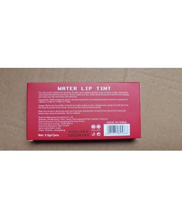 7 Colors Lip Tint Stain Set - Long Lasting Waterproof Mini Liquid Matte Lipstick | Korean Lip Gloss | Multi-Use Cheek Tint - High Pigment Vivid Color - Buy Online on GoSupps.com