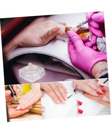 Zerodeko Diamond Decor Candy Jar Nail Art Accessories Glass Nail Dish with Lid Acrylic Nail Tools Nail Dish Cup Manicure Nail Dish Dappen Dish Glass Nail Cup Glass Jar Wedding 1 - Buy Online on GoSupps.com