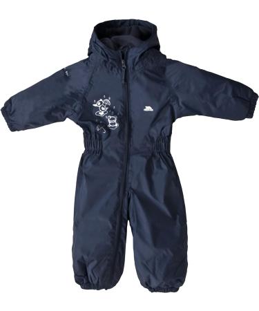 Trespass Kids Button Rain Suit 7-8 Years - Navy | Unisex Waterproof Jacket & Pants - Buy Online on GoSupps.com