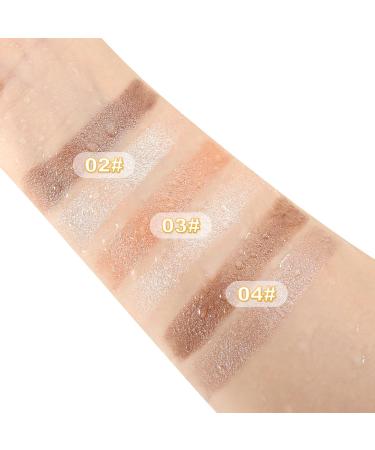Boobeen Glitter Eyeshadow Stick - Double Color Smooth Creamy Pigmented Eye Shadow Pencil - Shimmer Gradient Shades for Stunning Eyes - Buy Online on GoSupps.com