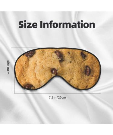 BREAUX Chocolate Cookie Print Sleeping Eye Mask | Double Sided Blackout Travel Mask for Better Sleep - Buy Online on GoSupps.com