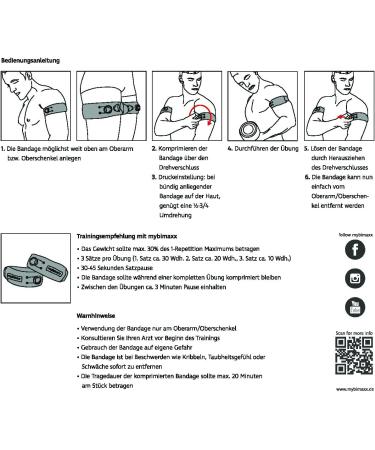 Buy BFR Bandages for Fast Muscle Building | Black | International Shipping Available - Buy Online on GoSupps.com