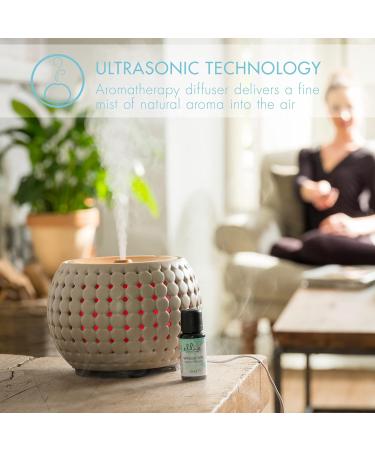 Ellia Gather Ultrasound Aroma Diffuser 170ml with Remote Control | Humidifier LED Lights Soothing Sounds | Ideal for Aromatherapy Yoga Spa & Bedroom - Buy Online on GoSupps.com