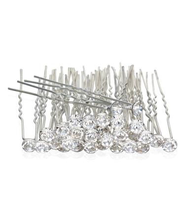 GBSTORE 12 Pcs Transparent Crystal Rhinestones Hair Pins  Beautiful Hair Accessories for Every Occasion