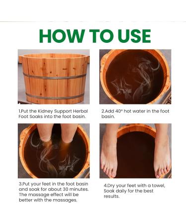 Kidney Support Herbal Foot Soak Kidney-Health Foot Bath Herb Kidney Warming Foot Bath Bag Ginger Foot Bath Bag for Promote Blood Circulation Herbal Foot Cleansing Soak - Buy Online on GoSupps.com