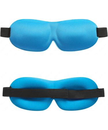 Blue Seamless Sleep Eye Cover for Meditation, Yoga, and Sleeping - Comfortable Blindfold for Restful Nights - Buy Online on GoSupps.com