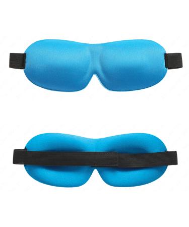 Sleep Eye Cover Seamless Meditation Yoga Sleeping Blindfold Helpful Blue