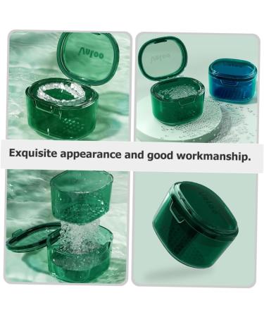 Minkissy Retainer Storage Box - Small Braces Bag & Cleaner Case for Dentures | Travel & Bathroom Organizer - Buy Online on GoSupps.com