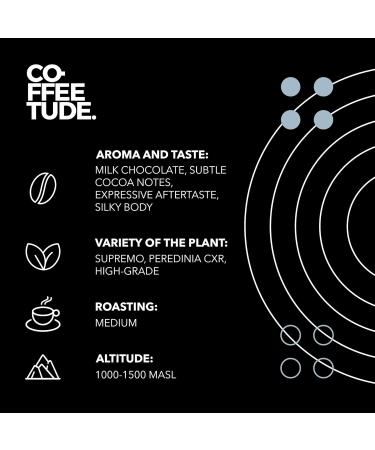 Coffeetude Misty Morning Blend (1kg 2.2lb) Exclusive Arabica and Robusta Coffee Blend Whole Coffee Beans Medium roasted Ideal for the preparation of Espresso Cappuccino Macchiato Latte Mocha Milk Chocolate 1 kg (Pack of 1) - Buy Online on GoSupps.com