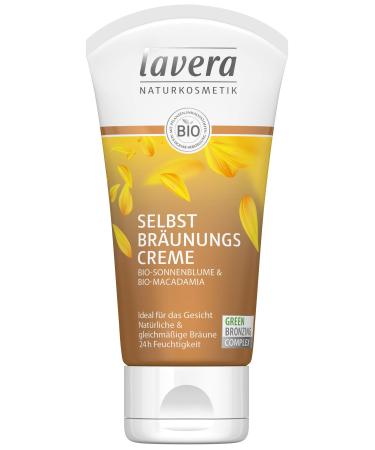Lavera self-tanning cream face Bio-macadamia oil & organic sunflower oil Ideal for the face 24 h moisture natural & even tan vegan natural cosmetics 1x 50 ml