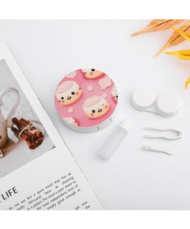 Portable Sushi Faces Contact Lens Travel Kit | Cute Contact Box with Mirror for Daily Outdoor Use - Buy Online on GoSupps.com