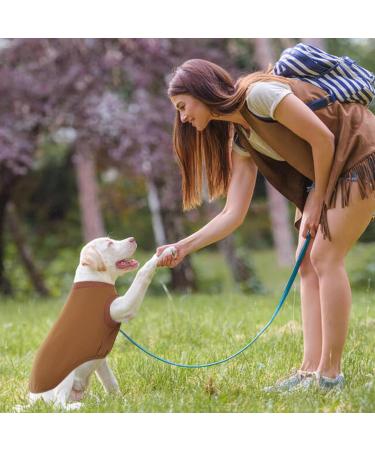 Kuoser Small Dog Sweater - Soft Pet Clothing & Thin Dog Coats for Dogs & Cats | Brown XS - Buy Online on GoSupps.com