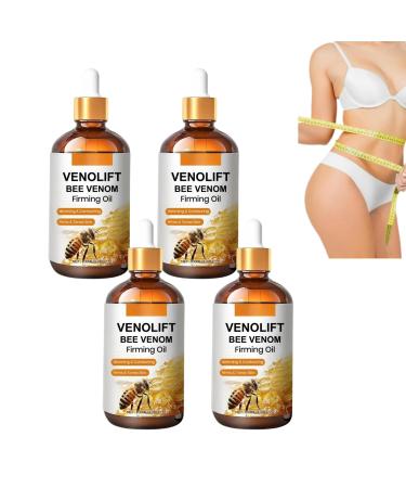 Nuvilo Bee Venom Firming Oil Anti-Wrinkle Moisturizer Firming Serum Wrinkle Removal & Skin Repair Cream Lift Oil Shine Serum 4 Pack