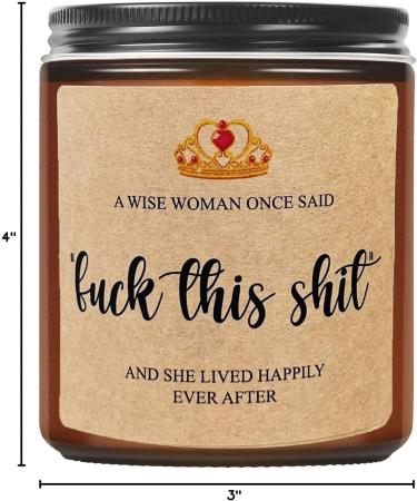 Unique Birthday Gifts for Women - Lavender Scented Candle | Get Well & Funny Christmas Gifts for Sisters Besties & Girlfriends - Buy Online on GoSupps.com