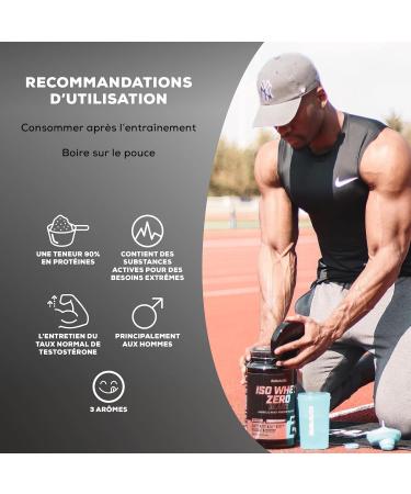 BioTechUSA Iso Whey Zero Black | Premium Protein with Creatine Zinc Vitamin B3 & Amino Acids | 90% Protein | Sugar Free Lactose Free Gluten Free 908g Strawberry - Buy Online on GoSupps.com