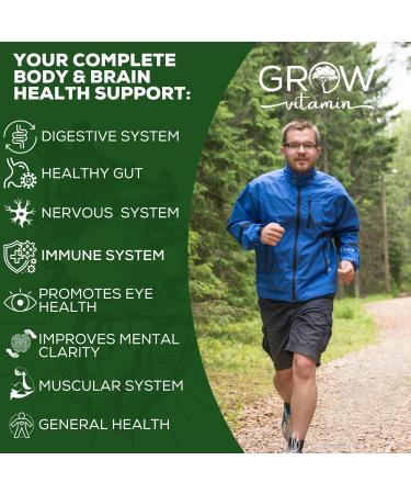 One Daily Multivitamin for Men - with Vitamins & Minerals + Organic Whole Foods Supplement to Boost Energy General Health - Non-GMO - 90 Capsules | 3 Month Supply - Buy Online on GoSupps.com