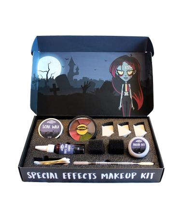 Buy SFX Makeup Kit - Complete Special Effects Makeup with Fake Blood Scar Wax & Sponges for Ultimate Zombie Looks - Buy Online on GoSupps.com