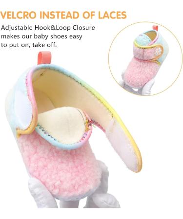 JIASUQI Baby Winter Boots - Soft Infant House Slippers for Newborns (2-2.5 Years) | Anti-Skid Warm Socks Crib Shoes - Buy Online on GoSupps.com