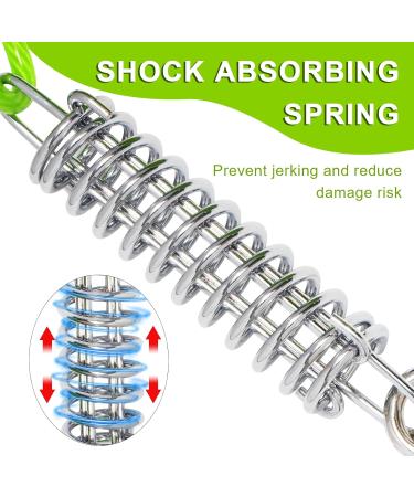 Yard Leash for Dogs - Shock Absorbing 15m Tie Out Cable | Durable Outdoor Leash in Green - Buy Online on GoSupps.com