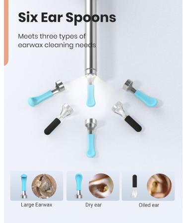 BEBIRD Ear Wax Removal Kit with 1080P Camera and 7 Pcs Ear Set - Smart Visual Earwax Cleaner with 6 LED Lights - White - Buy Online on GoSupps.com