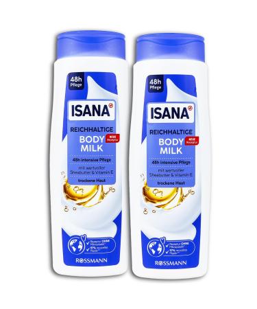 ISANA Rich Body Milk for Dry Skin 2 x 400 ml