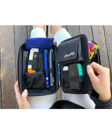 Shop Glucology Oversized Diabetes Accessories Bag - Organize Blood Sugar Test Strips Glucose Meter Insulin & More - Durable Blue Hard Bowl - Buy Online on GoSupps.com