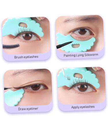 FOMIYES 20 Pcs Eyeliner Silicone Molds Silicone Eye Makeup Applicator Mascara Aid Tool Shield Girl Miss - Buy Online on GoSupps.com