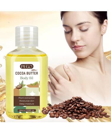 PEGO Cocoa Butter Body Oil Deep Hydrating Improving Skin Restores Skin Barrier Reducing Wrinkles Massage Oil and Moisturizing Oil for Dry Skin (2Pack) 2.03 Fl Oz (Pack of 2) - Buy Online on GoSupps.com