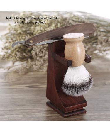 Zroven Shaving Holder Stand - Solid Wood Razor & Brush Organizer for Ultimate Shaving Experience - Buy Online on GoSupps.com