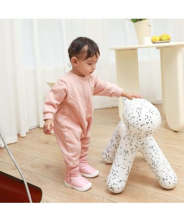 LACOFIA Toddler Winter Snow Boots | Anti-Slip Rubber Sole | Waterproof & Warm | 4 UK Child C Pink - Buy Online on GoSupps.com