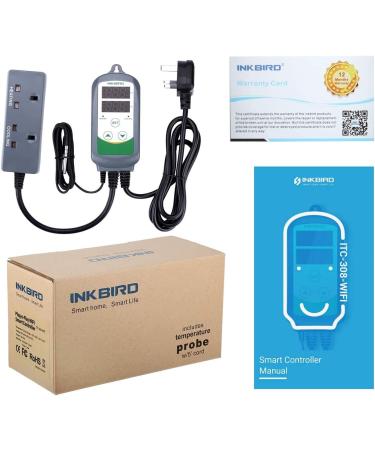 Inkbird ITC-308-WiFi Digital Wireless Thermostat - Remote Control Heating Cooling Temperature Controller - Buy Online on GoSupps.com