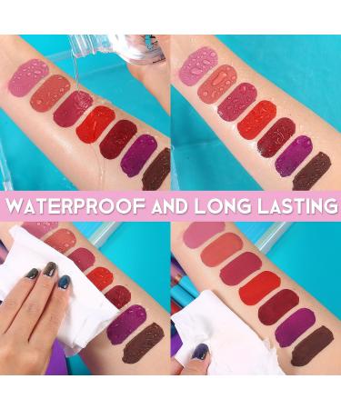 QiBest 7 Matte Liquid Lipstick & Lip Plumper Gloss Set Long-Lasting, High-Pigmented, Waterproof Makeup Kit for Women and Girls - Buy Online on GoSupps.com