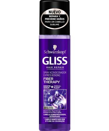 Henkel Iberica Gliss Express Fiber Therapy Conditioner without rinsing for reworked hair straightener andor ink 200 ml Schwarzkopf