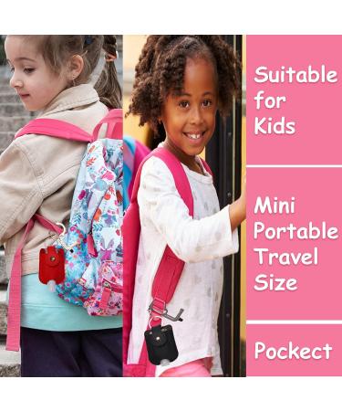 Ezindraw Portable Hand Disinfectant Holders | Key Ring Spray Bottles with Door Openers | Travel-Friendly Sanitizer Accessories in Red & Black - Buy Online on GoSupps.com