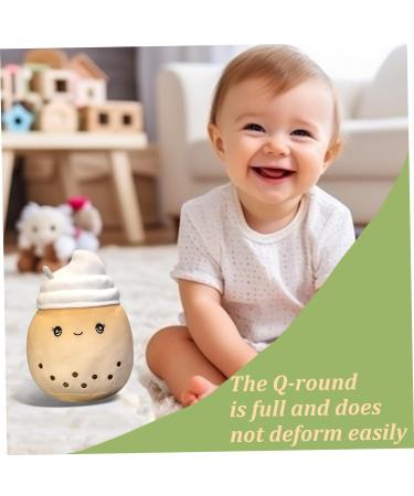 HEKARBAMILL Bubble Tea Plush 5.9x9.8 Inch Soft Skin-Friendly Boba Plush Milk Tea Cute Plush Pillow Stuffed Boba Pillow Gifts for Girls Toys Brown for Recreation - Buy Online on GoSupps.com