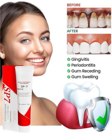Daffezon Probiotic Toothpaste SP-7 Sopami Probiotic Toothpaste SP-7 Probiotic Stain Removal Toothpaste SP-7 Deep Cleaning Toothpaste - Buy Online on GoSupps.com