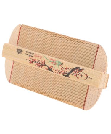 Peigne en Bambou Dents Fines et Larges Peigne Antipelliculaire Naturel Outil de Toilettage pour Chiens et Chats Soin Doux du Cuir Chevelu Massage Pellicules