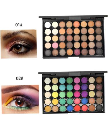 Beavorty 40 Combination Girls Pallet Matte Shadow Smoky Pearly Ladies Eye Eyeshadow Makeup Cosmetic 1 count (Pack of 1) As Shown - Buy Online on GoSupps.com