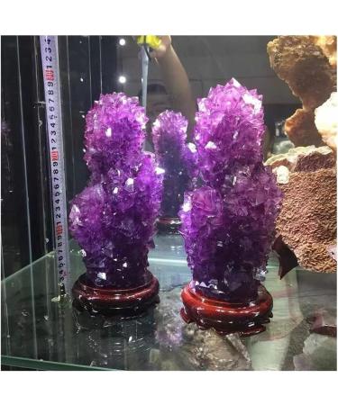 Meditation Home Decor Pretty Purple Alum Pointed Cluster Giant fengshui Stone Home Decoration Meditation Reiki 1pc Purple - Buy Online on GoSupps.com