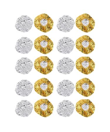 GALPADA Lot de 20 Bonnets Thermiques en Aluminium pour Teinture et Soin Capillaire Bonnet L ger avec Bord lastique Taille Unique Coiffure Spa et Protection Cheveux