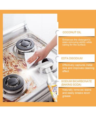 Sciasi Kitchen Foam Cleaner Sciasi Kitchen Cleaner Spray Kitchen Bubble Cleaner Spray Multi-Purpose Foam Cleaner All Purpose Foam Cleaner Powerful Stain Removing Foam Cleaner (2PCS) - Buy Online on GoSupps.com