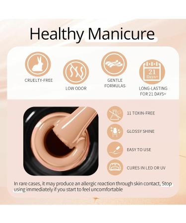 UR SUGAR Nude Gel Nail Polish Set - 12 Colours for French Manicure, All Seasons, Soak Off Varnish - Perfect Gifts for Women at Home, Wedding, Salon - Pink, White, Beige, Silver Glitter - Buy Online on GoSupps.com