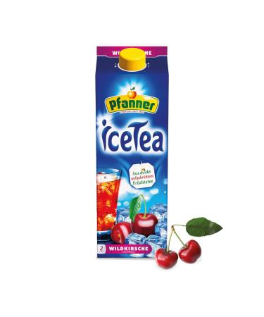 Pfanner IceTea Wild Cherry Directly brewed black teas combined with cherry juice (1 x 2 l)