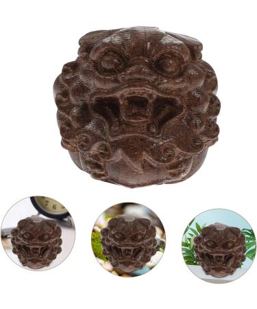 Beavorty Vintage Wooden Animal Statue - Mini Office Desk Decoration | Unique Home Protection Sculpture (4.5x4.5x4cm) - Buy Online on GoSupps.com